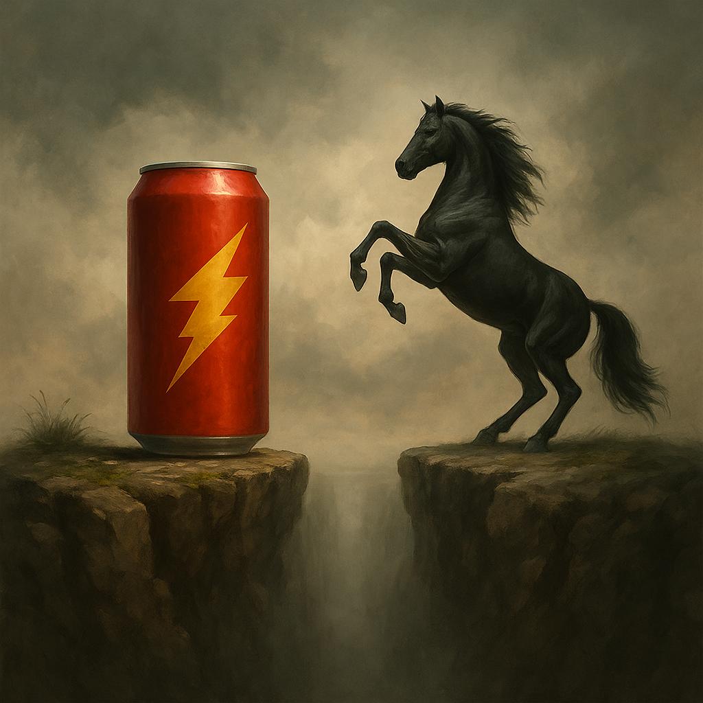 Ferrari против энергетического напитка